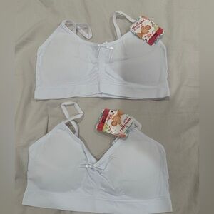 2 pair White tank Bralette